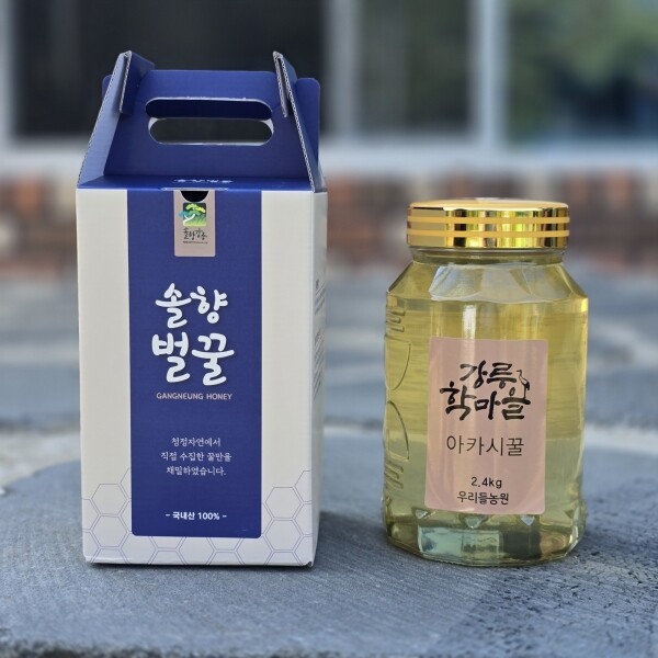 우리들농원,우리들농원 천연아카시아꿀 2.4kg 자연꿀 산지직송